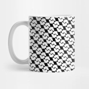 Shape of Africa in Geometric Pattern Mug